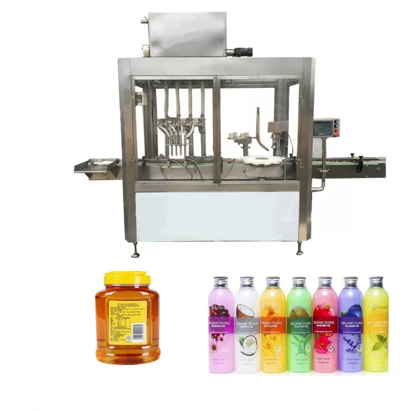 Màquina d’ompliment d’ampolles d’oli de pantalla tàctil en color