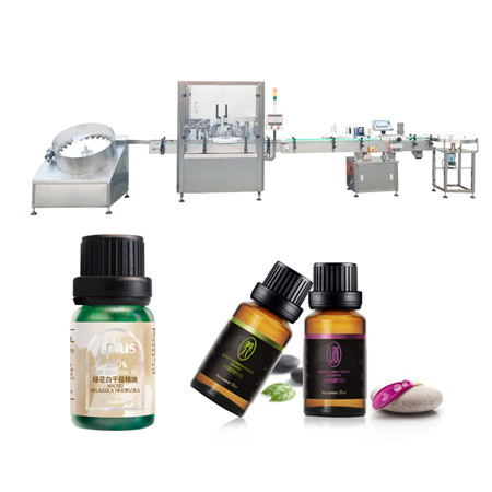 Línia d'ompliment d'ampolles de vidre d'oli de perfum professional, màquina d'ompliment d'ampolles de vidre de 10 ml