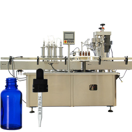 Màquina automàtica de farciment de líquids de solució oral automàtica, màquina de farciment i ampolla de vidre amb ampolla de vidre de 4000BPH