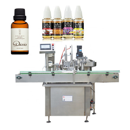 Màquina de tapatge d'ampolla de vidre de tintura de 30ml per oli CBD
