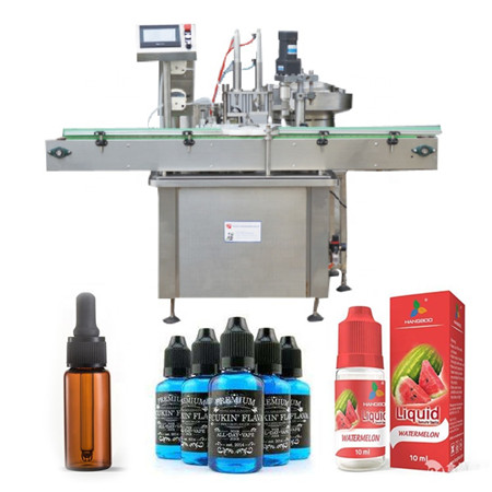 Automatic 10ml 60ml 120ml chubby gorilla bottle eliquid ejuice filling capping machine with video