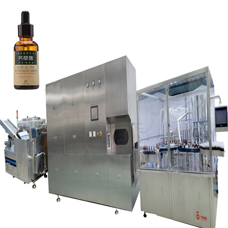 La màquina automàtica d'ompliment de líquids per oli essencial automàtic líquid d'ompliment i ampolla de vidre líquid prefereix la línia d'ompliment de ruixats