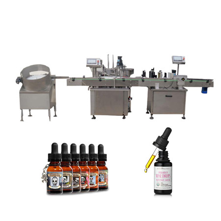 Màquina de farciment automàtica petita d'oli d'esmalt d'ungles d'oli essencial de perfum de taula de control de nivell d'alta velocitat
