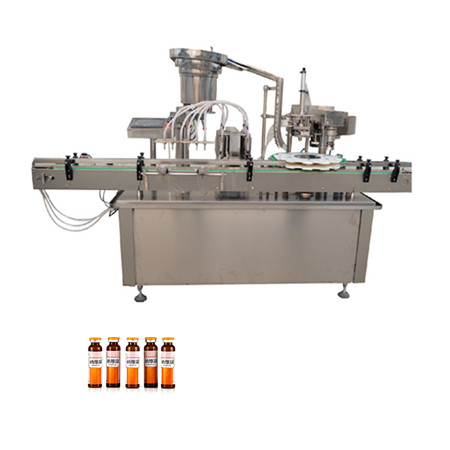 Aigua líquida automàtica rotativa 8 caps que cuina la màquina de llençar ampolla d'oli d'oliva comestible